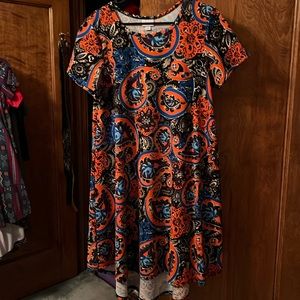 Lularoe Paisley Carly Dress size L